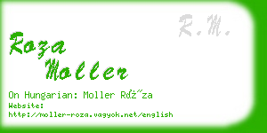 roza moller business card